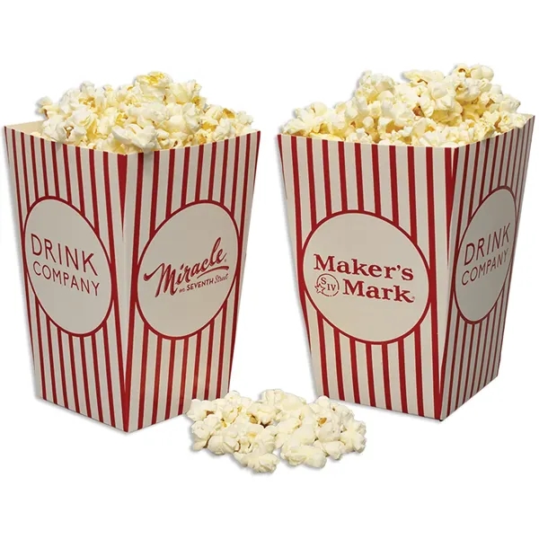 4" x 4" x 6" chipboard popcorn box with custom imprint... from ASI 44830 The Chest