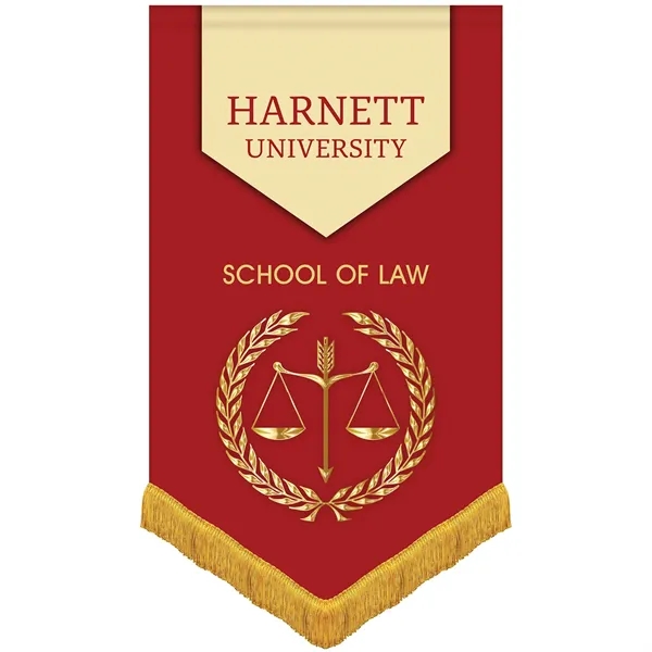 30" x 48" Premium Custom Digitally Printed Gonfalon Straight Cut Banner... from ASI 80228 Quinn