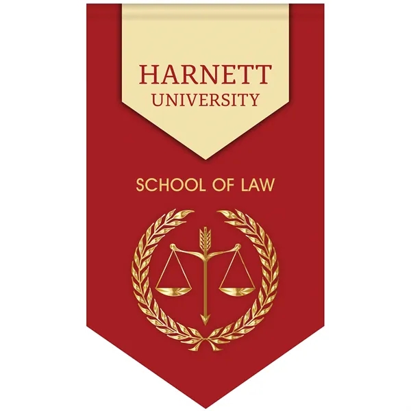 30" x 48" Premium Custom Digitally Printed Gonfalon Straight Cut Banner... from ASI 80228 Quinn