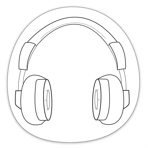 20 mil Head Phones shaped magnet that's made in the USA... from ASI 54040 Fey Promo / Magna-Tel by Fey