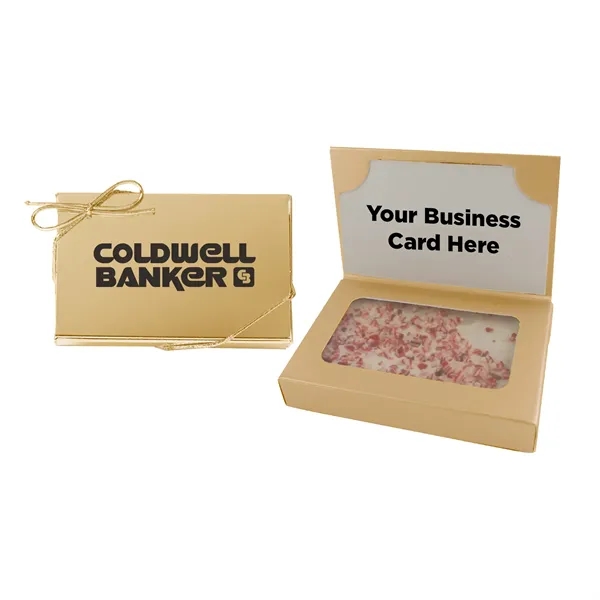 Business Card Box with Peppermint Bark... from ASI 44900 NC Custom (CI/Lanco) / Chocolate Inn