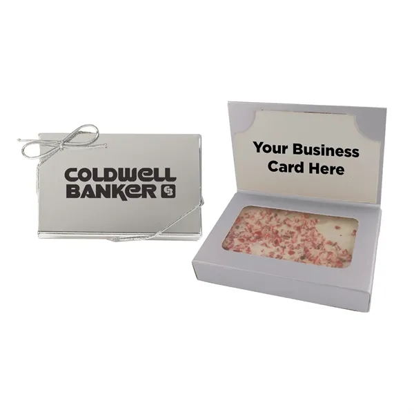 Business Card Box with Peppermint Bark... from ASI 44900 NC Custom (CI/Lanco) / Chocolate Inn