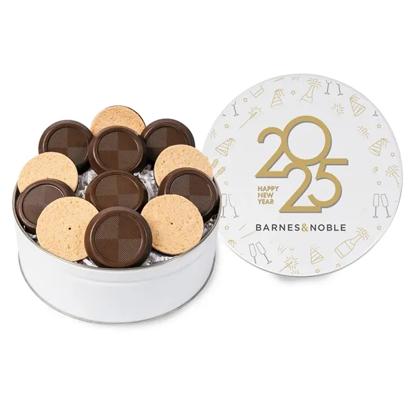 12 Piece Truffle Cookie Gift Tin... from ASI 44900 NC Custom (CI/Lanco) / Chocolate Inn