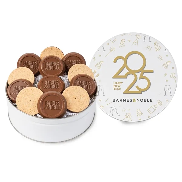 12 Piece Truffle Cookie Gift Tin... from ASI 44900 NC Custom (CI/Lanco) / Chocolate Inn