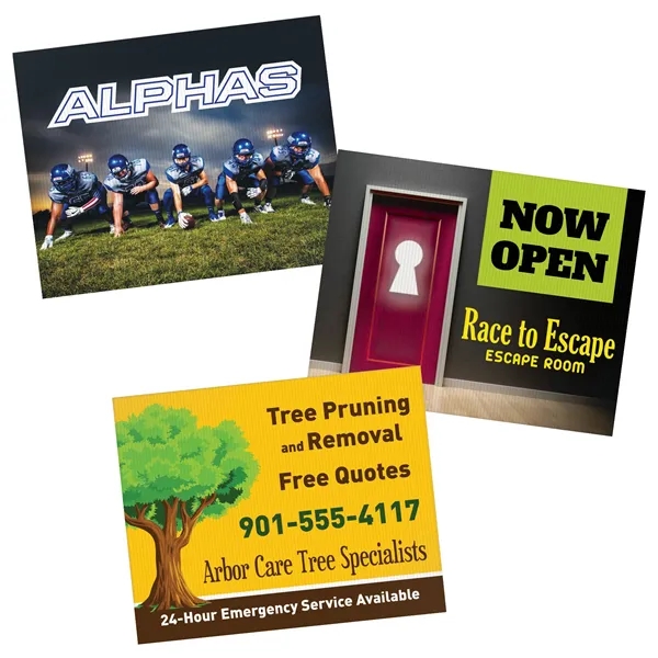 30" x 24" 4 mil Corrugated Single Sided Yard Sign with... from ASI 80228 Quinn