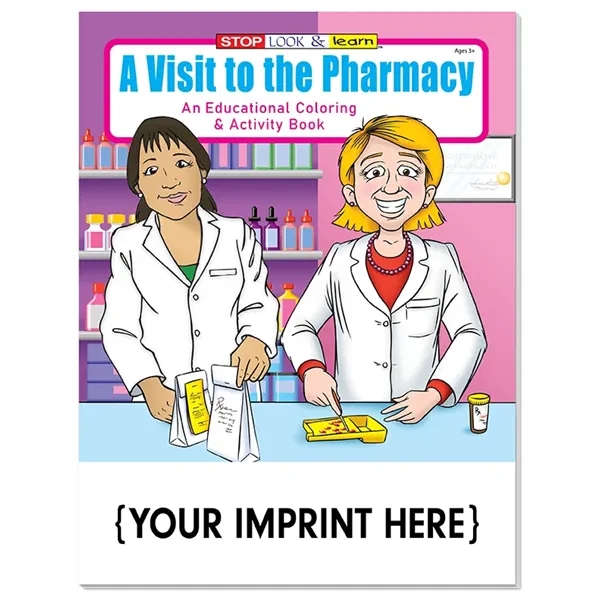 A Visit to the Pharmacy educational coloring and activity book.... from ASI 45815 Coloring Book Solutions / Coloring Book Solutions™