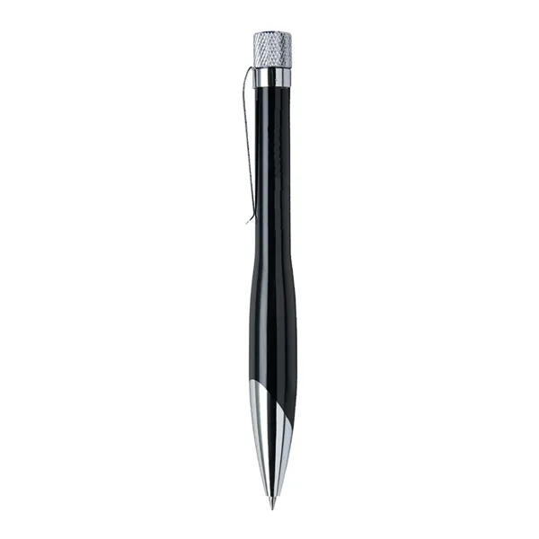 Solid brass construction pen with chrome plated barrel and silver accents.... from ASI 31517 Admart Products / Admart Line
