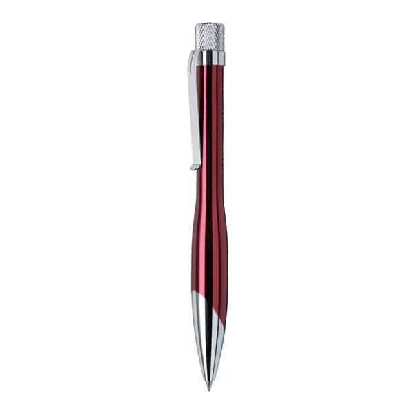 Solid brass construction pen with chrome plated barrel and silver accents.... from ASI 31517 Admart Products / Admart Line