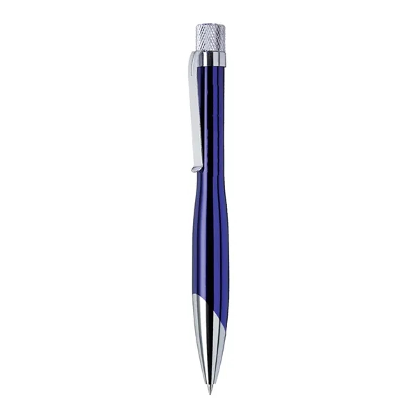 Solid brass construction pen with chrome plated barrel and silver accents.... from ASI 31517 Admart Products / Admart Line