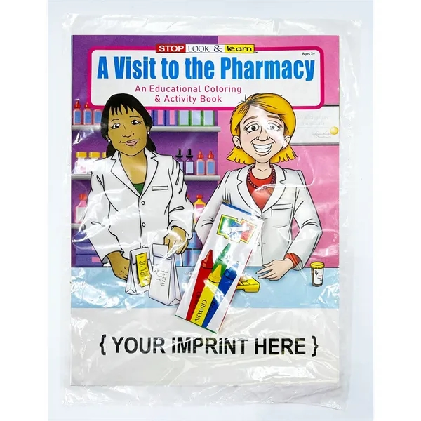 A Visit to the Pharmacy educational coloring and activity book fun... from ASI 45815 Coloring Book Solutions / Coloring Book Solutions™