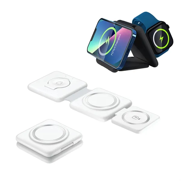 Compact foldable 3-in-1 MagSafe charging station... from ASI 34800 Alstar Creations