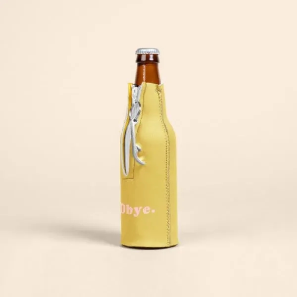 Neoprene bottle holder with detachable aluminum bottle opener, blank.... from ASI 74710 Numo / NUMO