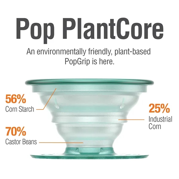 PlantCoreTM made from plant based materials; Phone grip and stand; Environmentally... from ASI 62124 iClick, Inc. / iClick®
