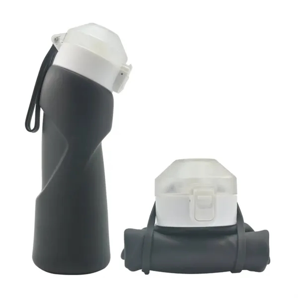 Silicone collapsible water bottle, 23.6 oz. plus 1 color silkscreen imprint... from ASI 37218 Athena Promo (tm)