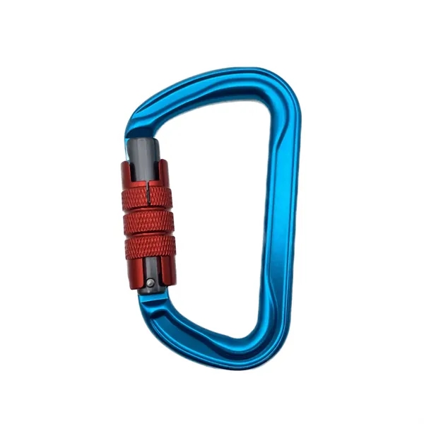 D Ring style twist gate carabiner plus laser engraving on 1... from ASI 37218 Athena Promo (tm)