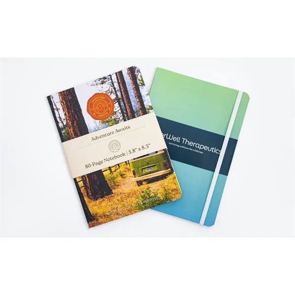 Full-Color Notebooks, available in two stunning styles: Perfect Bound and Saddle... from ASI 45657 Pop! Promos