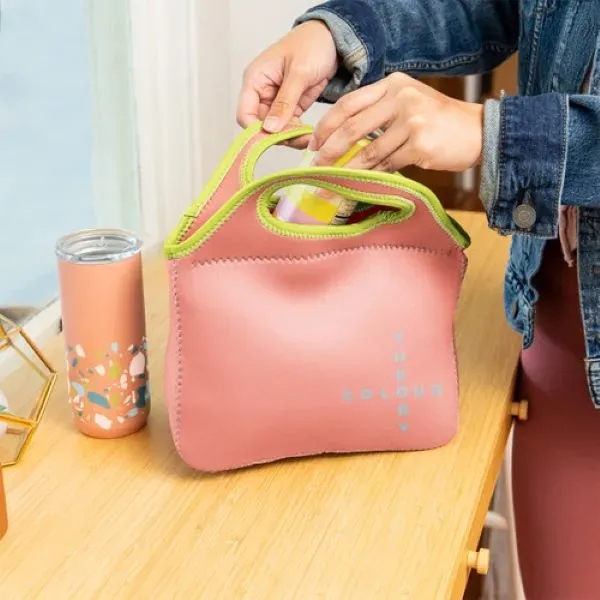High-Quality Neoprene  Lunch bag. Zipper closure w/customizable colored stitching &... from ASI 74710 Numo / NUMO