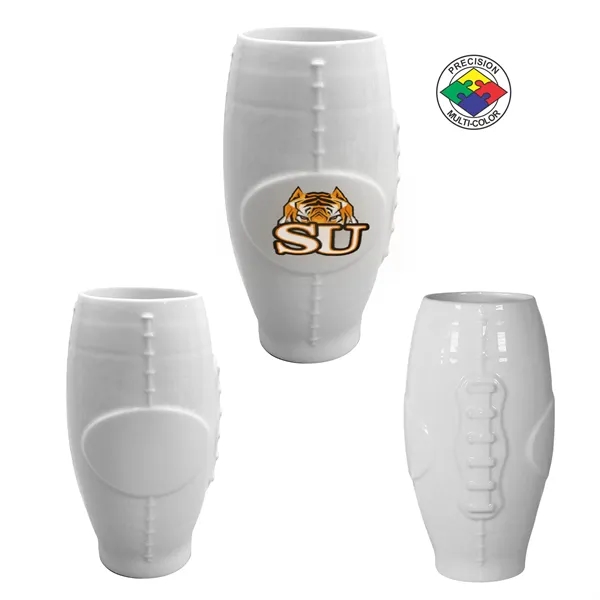20oz Porcelain Football Tumbler... from ASI 80093 Pyrographics / Pyrographics Line