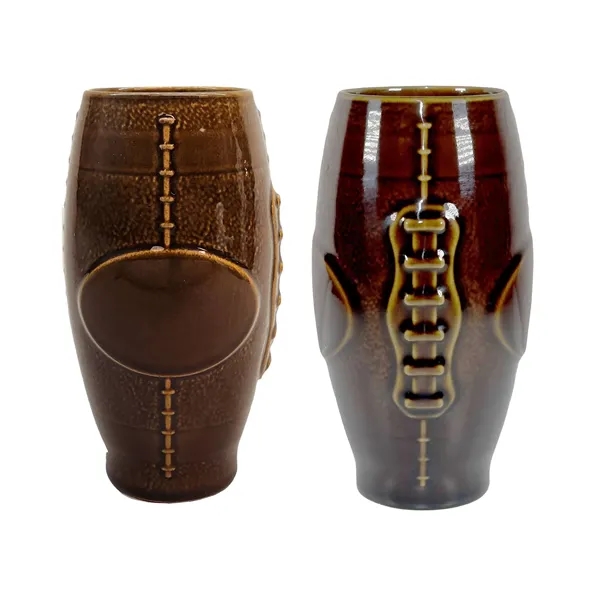 20oz Porcelain Football Tumbler... from ASI 80093 Pyrographics / Pyrographics Line