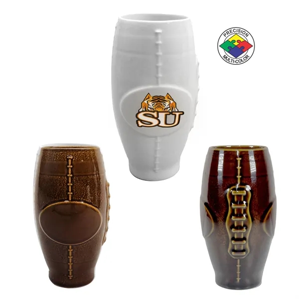 20oz Porcelain Football Tumbler... from ASI 80093 Pyrographics / Pyrographics Line
