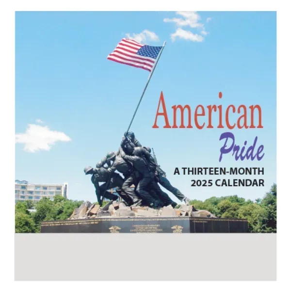 13-month wall calendar with muscle car, patriotic, or landscape scenes.... from ASI 57956 Graphco line
