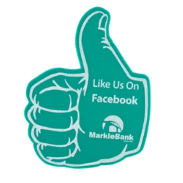 14" Thumbs Up foam hand mitt.... from ASI 77280 Pepco Poms / Pepco Poms