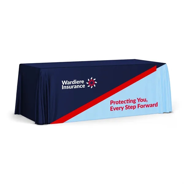 8ft Table Throw - Dye Sublimated Front Panel, 100% Polyester Poplin... from ASI 94105 Visual Textile Resource