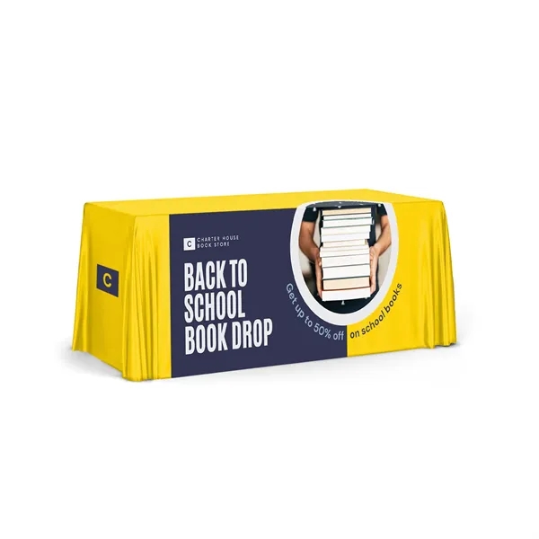 Wrinkle Resistant 6' Table Throw - Full Color and Full Coverage... from ASI 94105 Visual Textile Resource