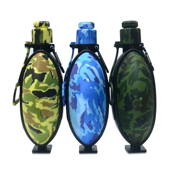 Camouflage collapsible water bottle, 19.8 oz. plus 1 color silkscreen imprint... from ASI 37218 Athena Promo (tm)