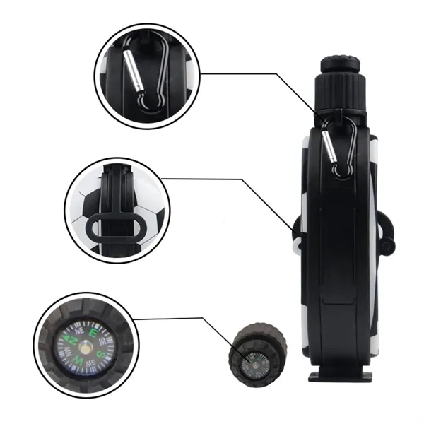 Football collapsible water bottle, 19.8 oz. plus 1 color silkscreen imprint... from ASI 37218 Athena Promo (tm)