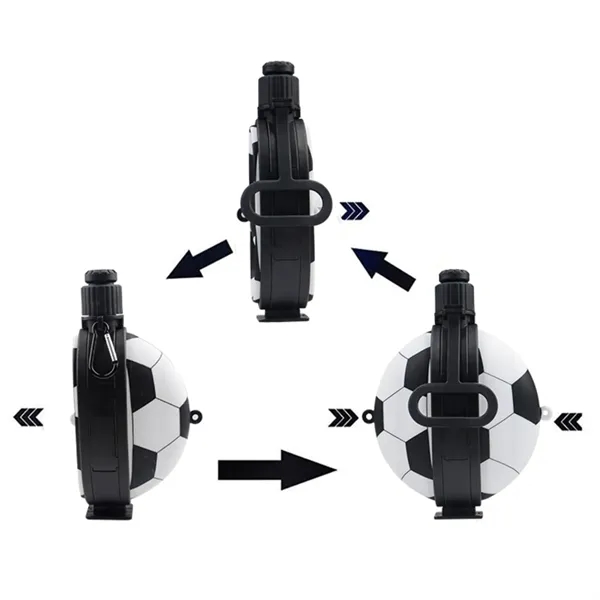 Football collapsible water bottle, 19.8 oz. plus 1 color silkscreen imprint... from ASI 37218 Athena Promo (tm)