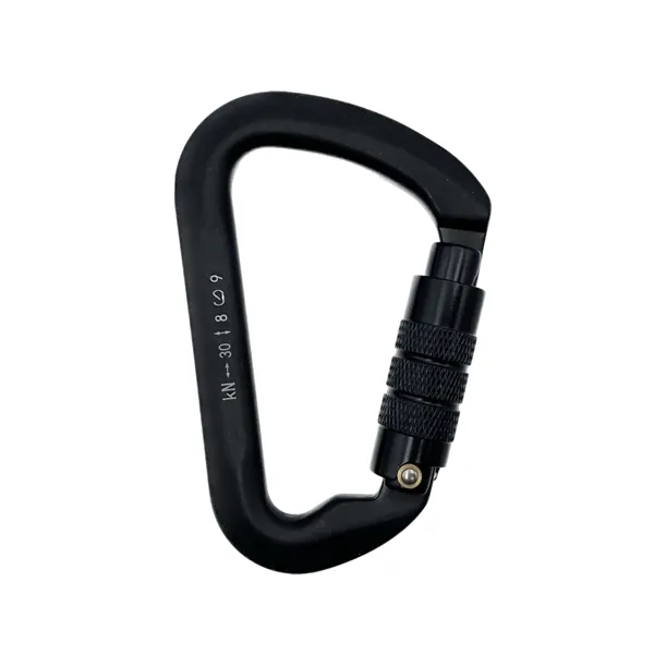 D Ring style twist gate aluminum carabiner plus laser engraving on... from ASI 37218 Athena Promo (tm)