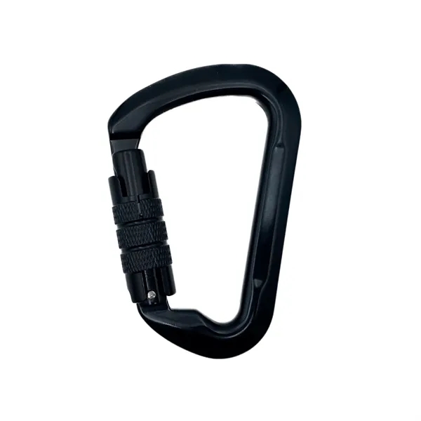 D Ring style twist gate aluminum carabiner plus laser engraving on... from ASI 37218 Athena Promo (tm)