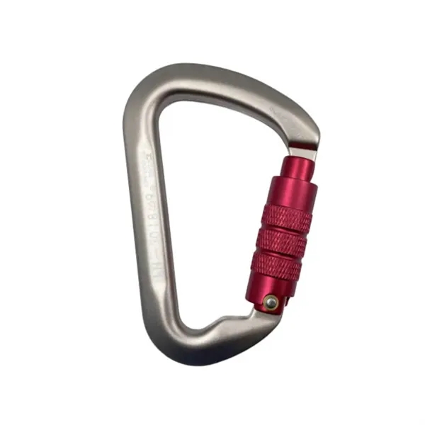 D Ring style twist gate aluminum carabiner plus laser engraving on... from ASI 37218 Athena Promo (tm)