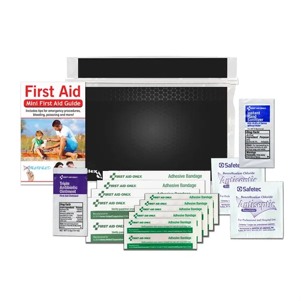 First aid kit with a first aid guide, antibiotic ointment, bandages,... from ASI 84514 Safety Made