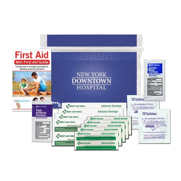 First aid kit with a first aid guide, antibiotic ointment, bandages,... from ASI 84514 Safety Made