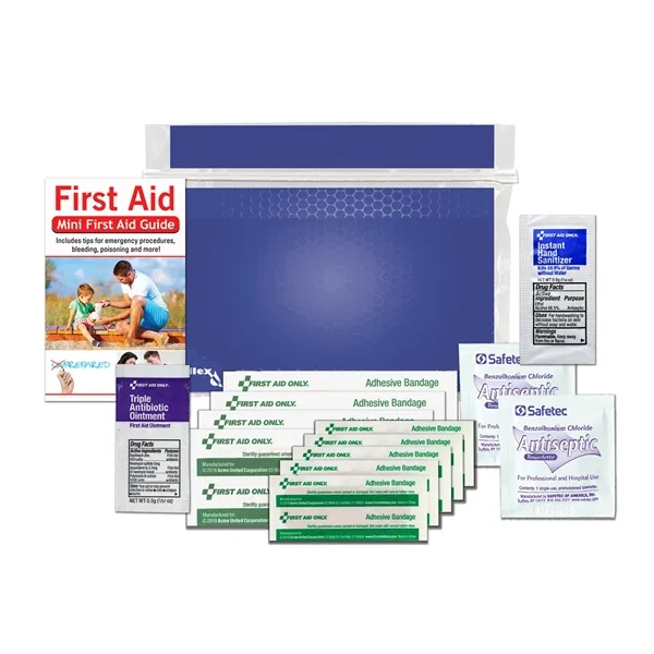 First aid kit with a first aid guide, antibiotic ointment, bandages,... from ASI 84514 Safety Made