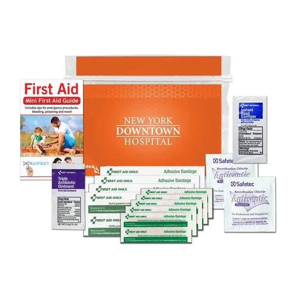 First aid kit with a first aid guide, antibiotic ointment, bandages,... from ASI 84514 Safety Made