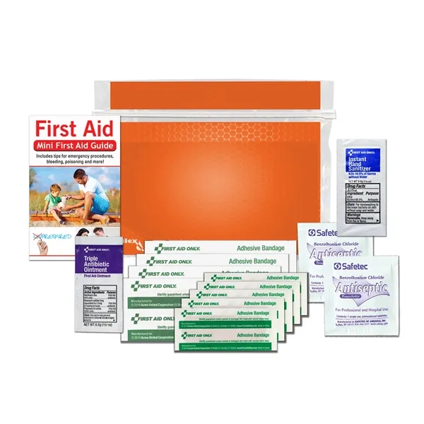 First aid kit with a first aid guide, antibiotic ointment, bandages,... from ASI 84514 Safety Made