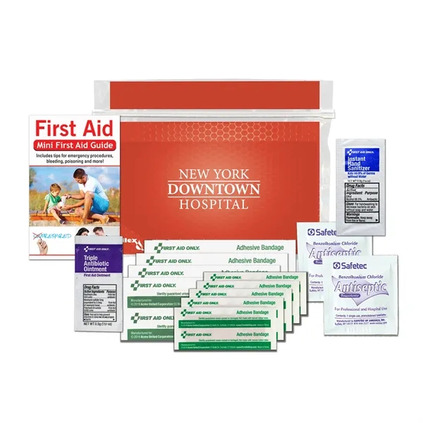 First aid kit with a first aid guide, antibiotic ointment, bandages,... from ASI 84514 Safety Made