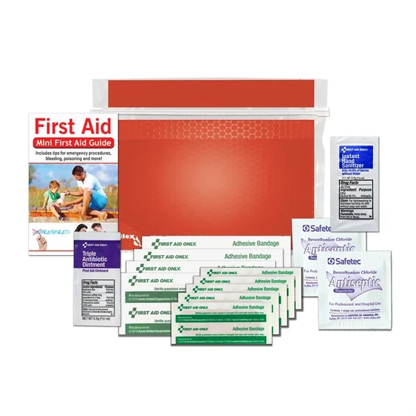 First aid kit with a first aid guide, antibiotic ointment, bandages,... from ASI 84514 Safety Made