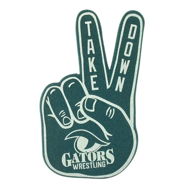 17.5" Peace Victory foam hand mitt.... from ASI 77280 Pepco Poms / Pepco Poms