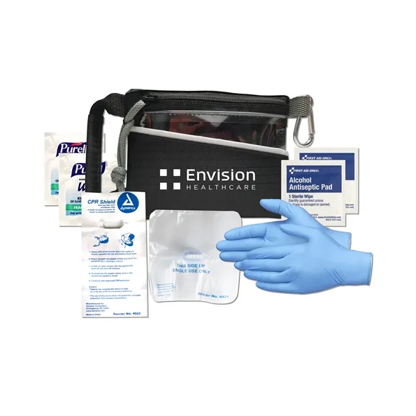 First Responder CPR Kit contains a CPR Mask with a 2-way... from ASI 84514 Safety Made