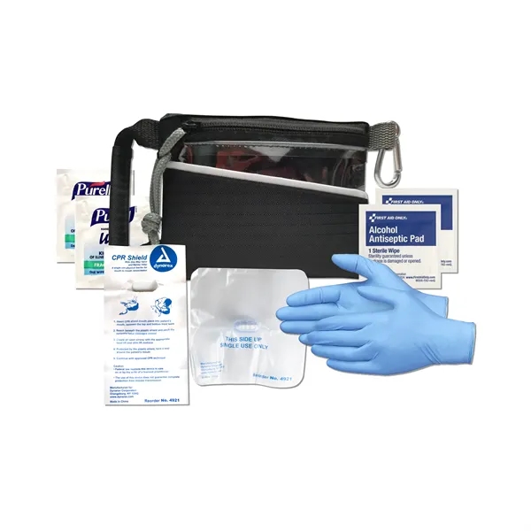 First Responder CPR Kit contains a CPR Mask with a 2-way... from ASI 84514 Safety Made