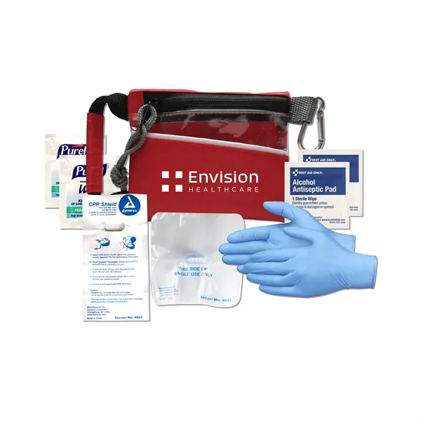 First Responder CPR Kit contains a CPR Mask with a 2-way... from ASI 84514 Safety Made