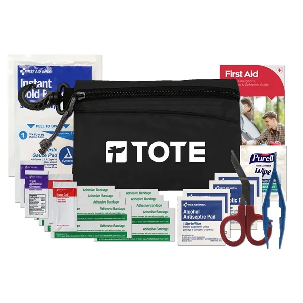 First aid kit with a carabiner and pouch.... from ASI 84514 Safety Made