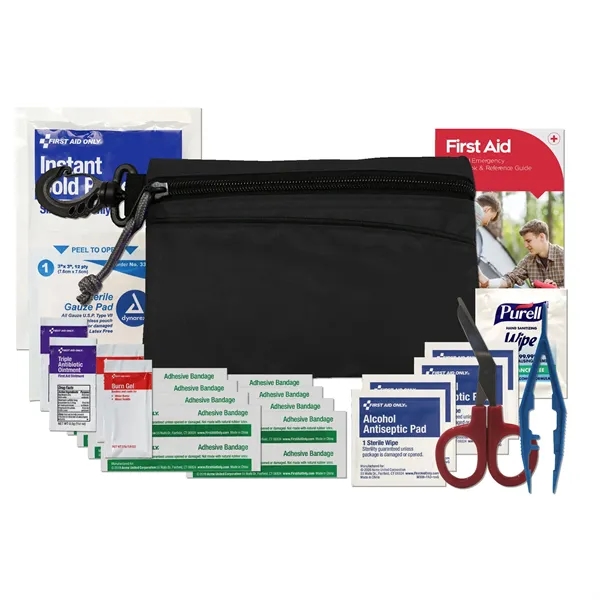 First aid kit with a carabiner and pouch.... from ASI 84514 Safety Made