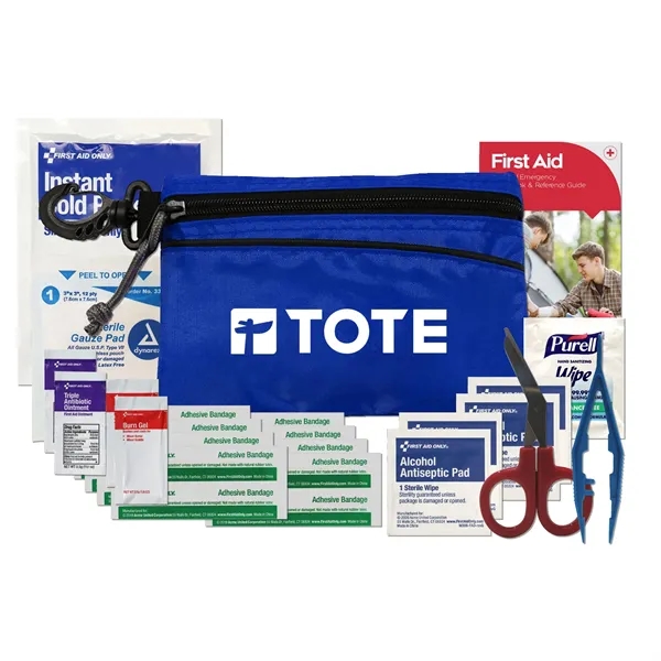 First aid kit with a carabiner and pouch.... from ASI 84514 Safety Made