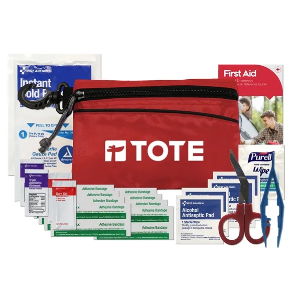 First aid kit with a carabiner and pouch.... from ASI 84514 Safety Made