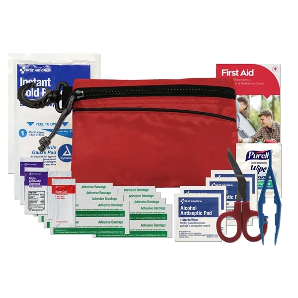 First aid kit with a carabiner and pouch.... from ASI 84514 Safety Made